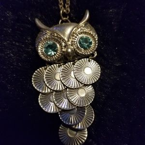 Silver Owl Necklace